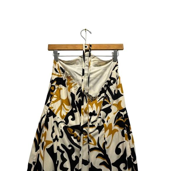 Sanctuary Women Tie Halter Maxi Romper Beige Black Gold 2 Boho‎ Festival Resort - Picture 5 of 9